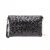 LH1765 BK- MISS LULU SEQUINS CLUTCH EVENING BAG BLACK